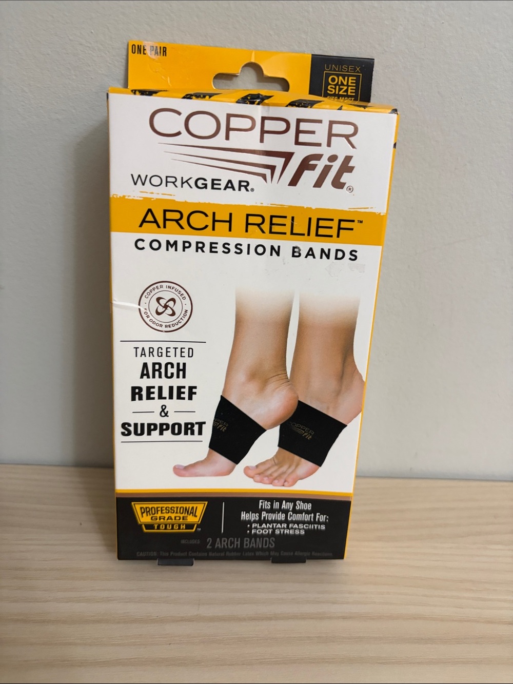 Copper Fit Arch Relief Compression Bands — Black